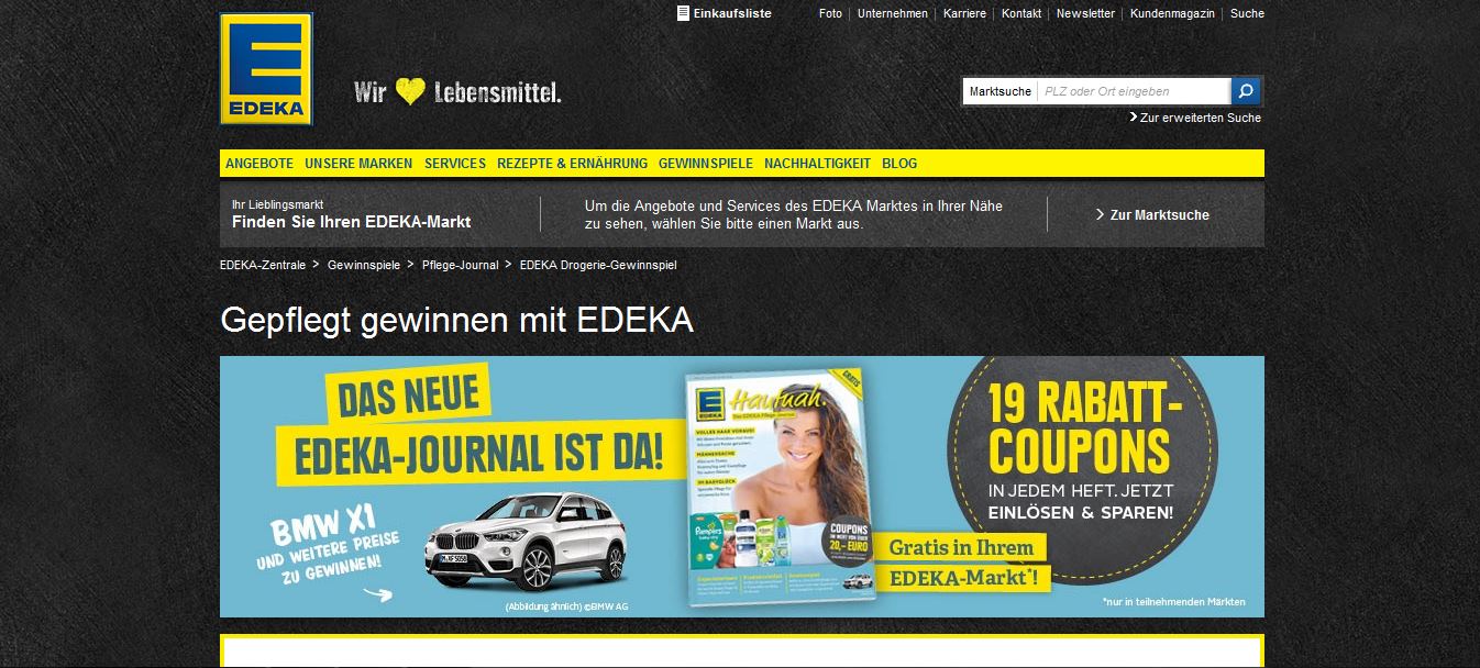 EDEKA Auto Gewinnspiel