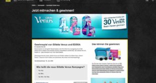 edeka gillete venus gewinnspiel