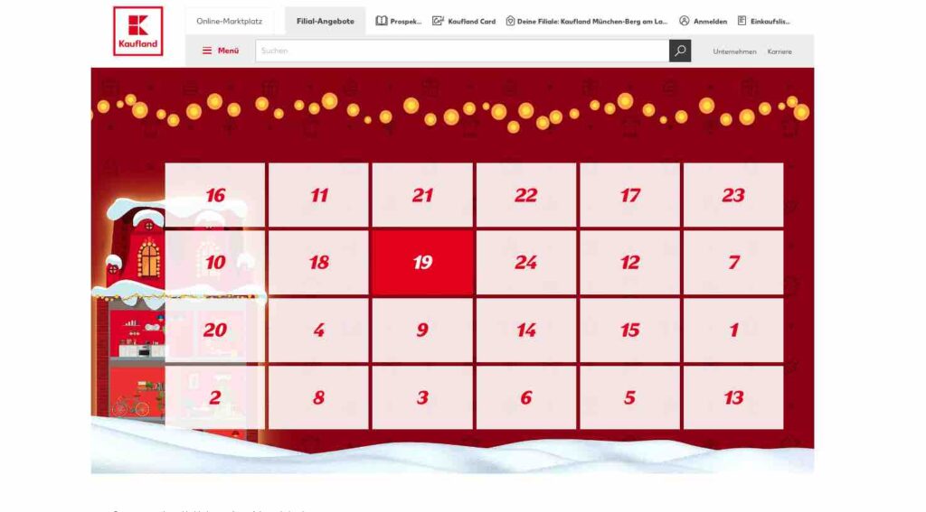 KAUFLAND Online Adventskalender dabeisein.de