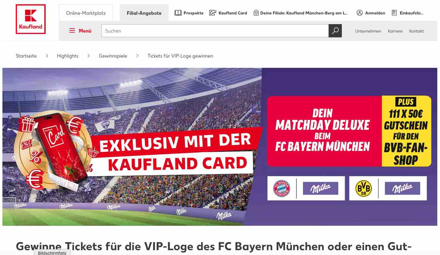 kaufland matchday deluxe gewinnspiel