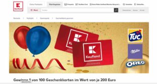 kaufland Geschenkkarten Gewinnspiel